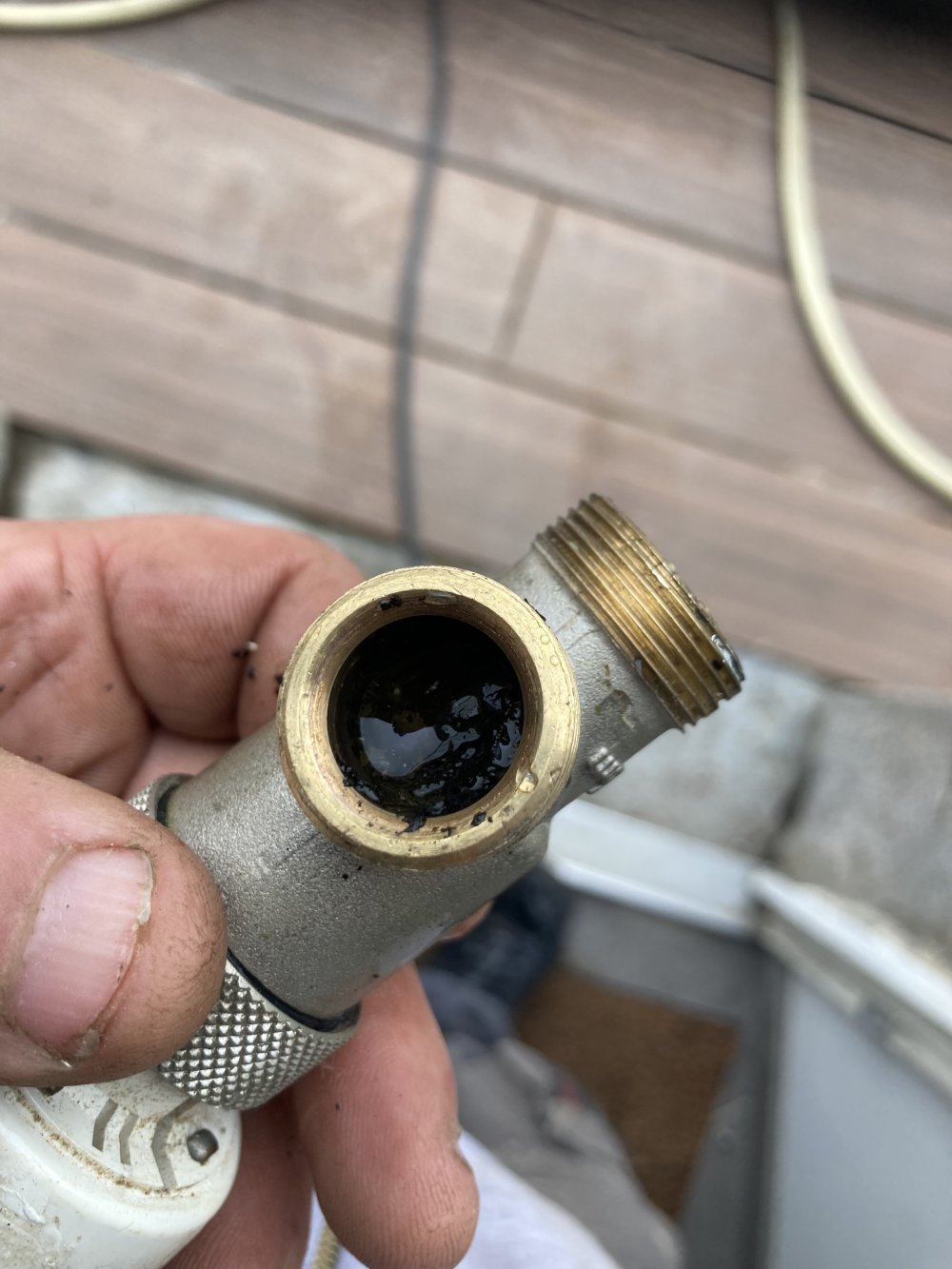 Tête de radiateur bouchée